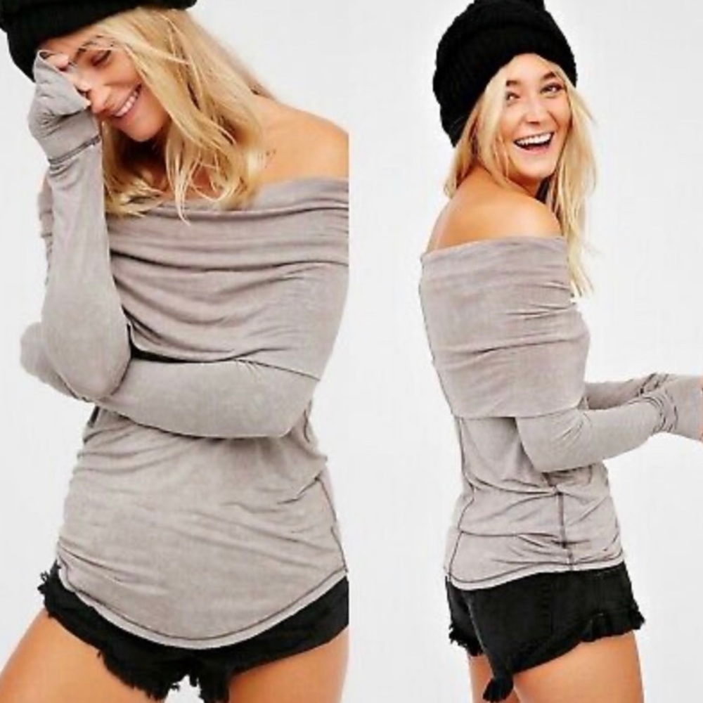 Free People We The Free Cosmo Cowl Neck Top